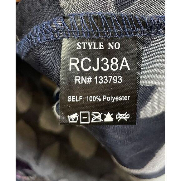 POL Kimono Women's S/M Floral Long Open Front Boho Sheer Velvet - Picture 8 of 8